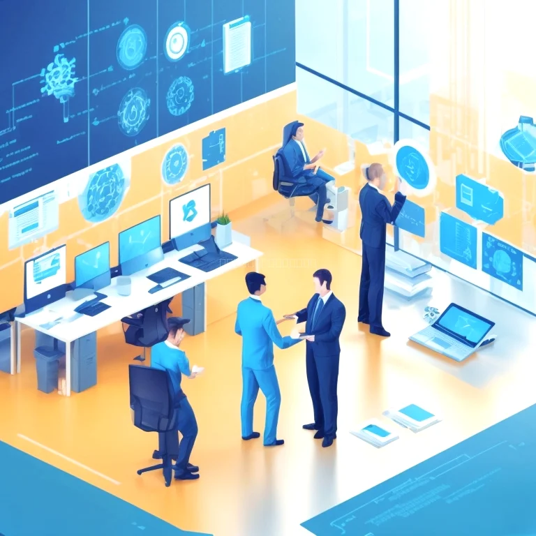 فريق تقني يعمل على حلول ذكاء اصطناعي